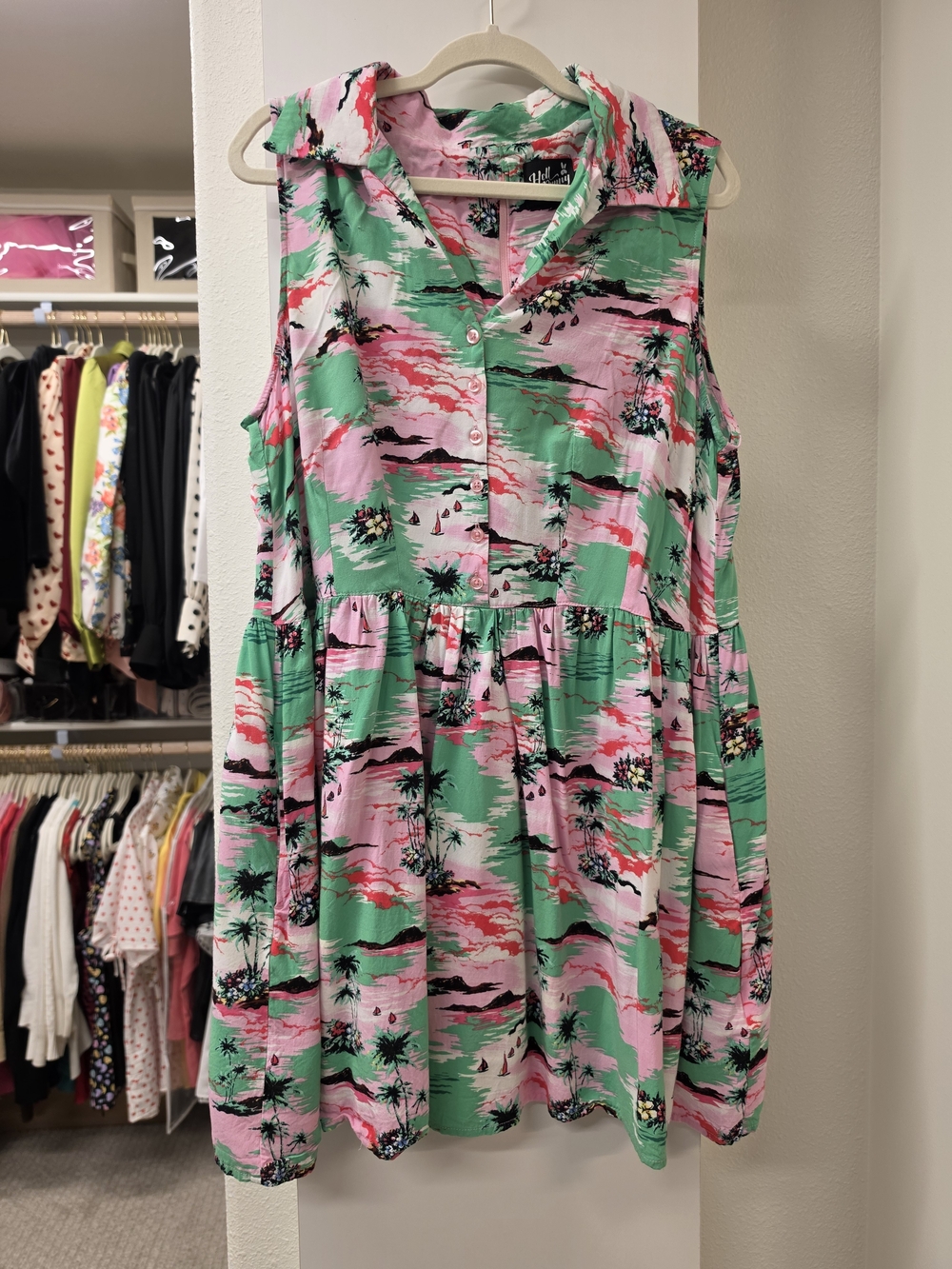 Hell Bunny Kai Mini Shirt Dress